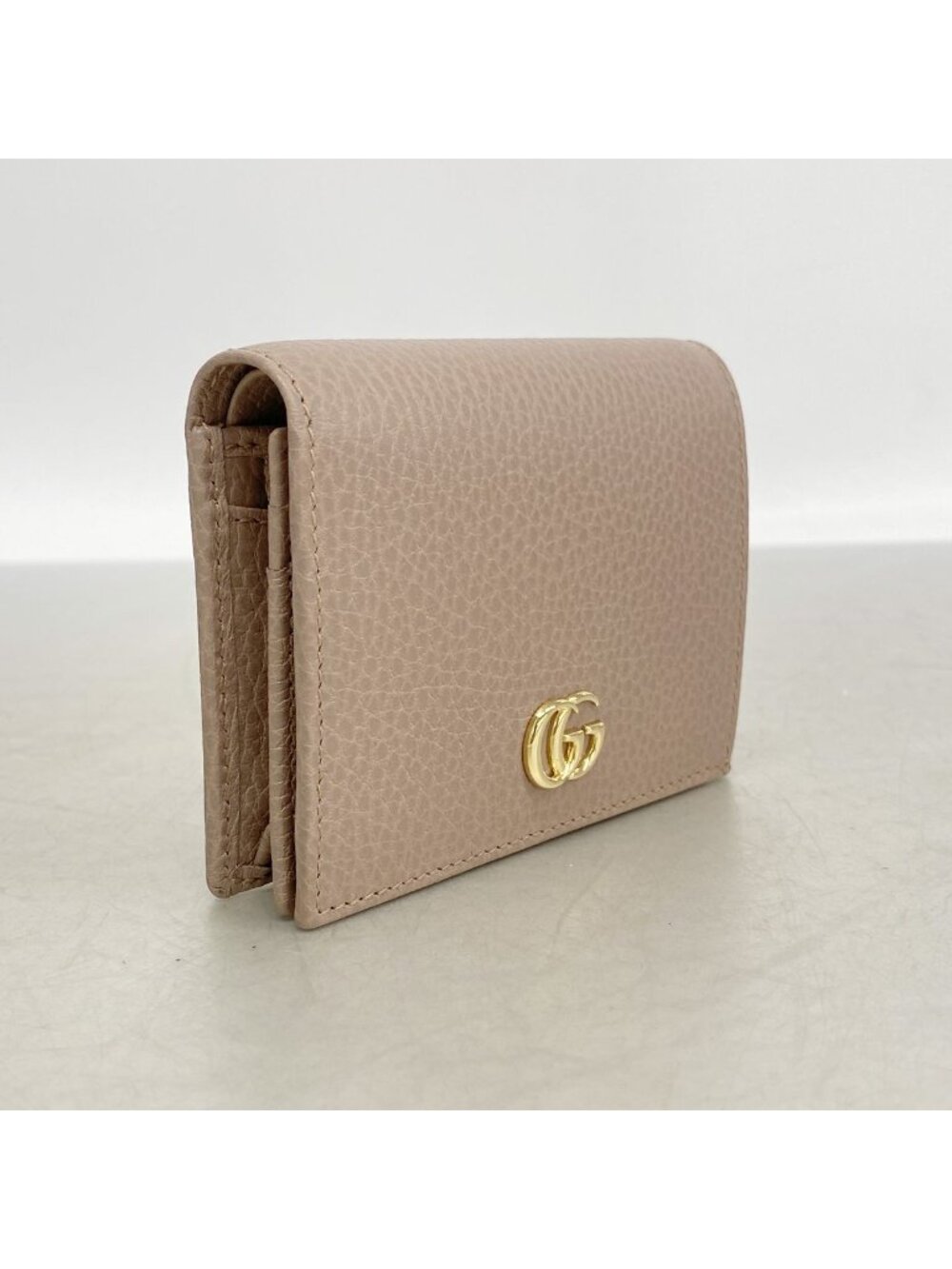 Gucci Wallet GG Marmont Leather Pink Brown Gold - Picture 2 of 7
